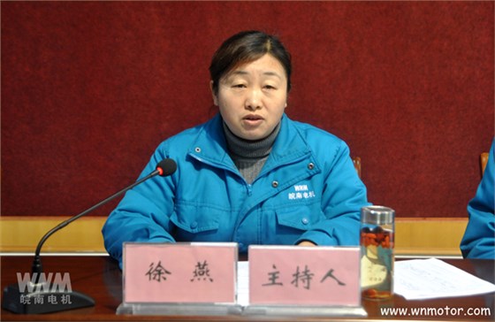 皖南電機徐燕主持會議 皖南電機徐燕主持會議