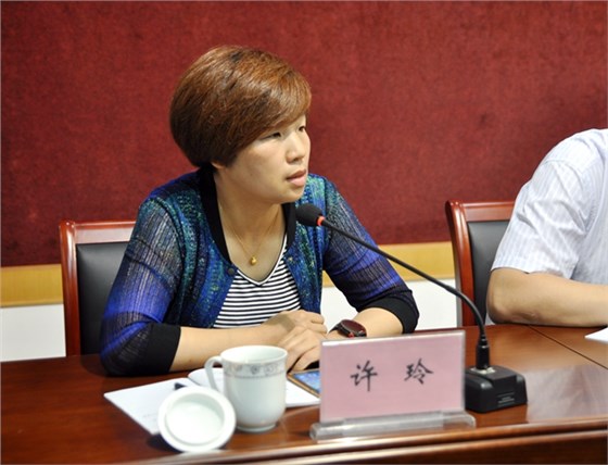 安徽省質監局的許玲處長講話