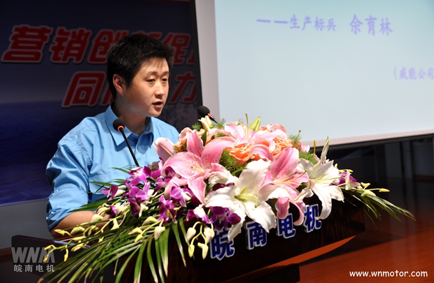2015年度皖南電機生產標兵發言
